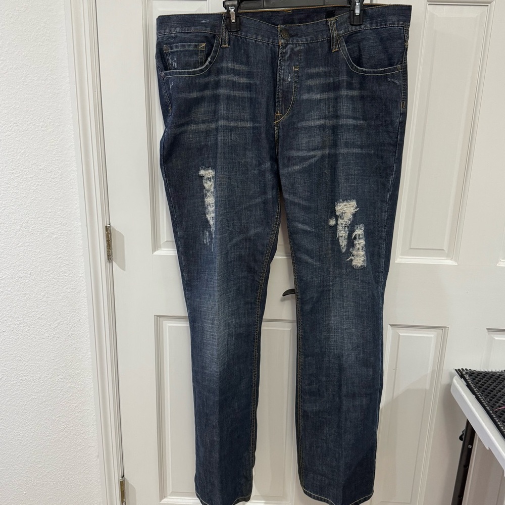 Vintage Prankster by Syn Jeans – Size 42x34 –‎ Distressed & Embroidered